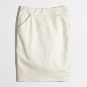 J. CREW Factory Pencil Skirt, Double Serge Cotton