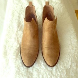 Tan booties