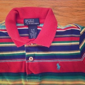 Boys Striped Polo Shirt