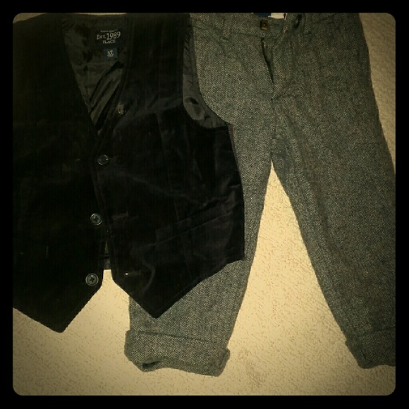 Boy Gap outfit, vest and dress pants