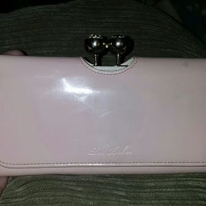 Ted Baker crystal bobble matinee wallet in pink
