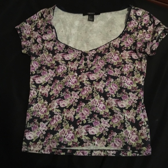 Floral crop top