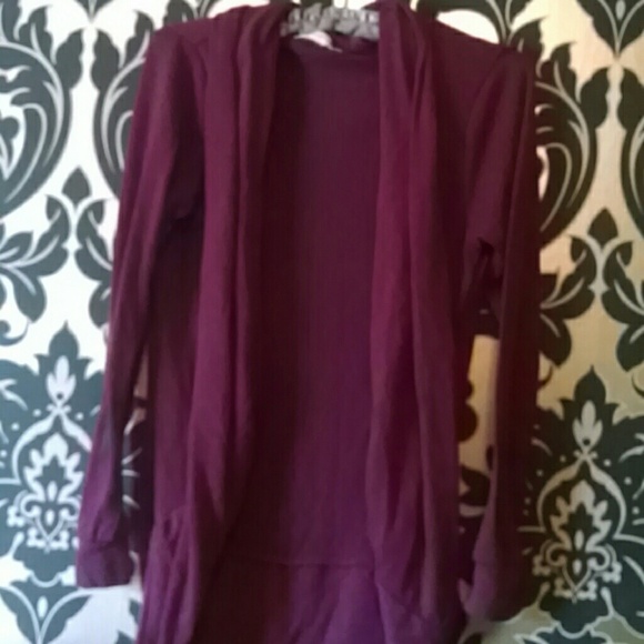 Burgundy cardigan