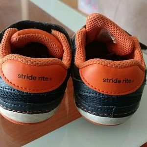 Orange and blue stride shoes for toodler