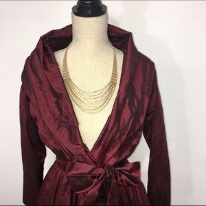 CATHERINE REGEHR
Shawl Collar Wrap Cocktail Dress