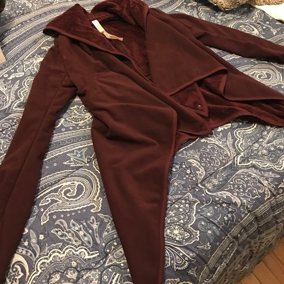 Lululemon wrap sweater burgundy