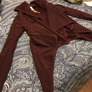 Lululemon wrap sweater burgundy