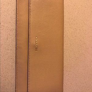 Tan coach wallet