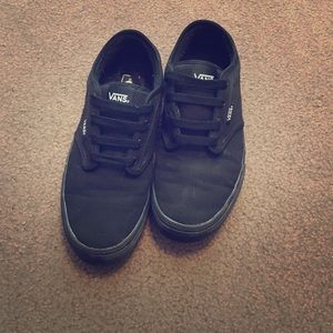 Almost brand-new vans- black