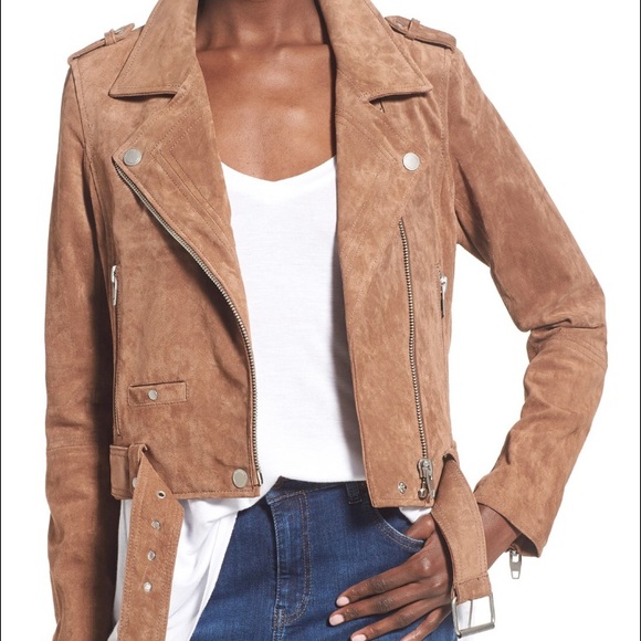 BLANK NYC Morning Suede Moto Jacket