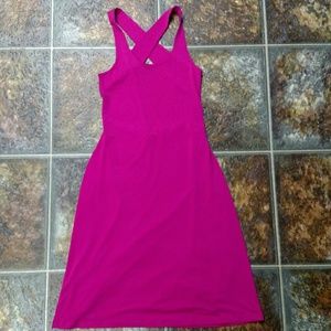Fuchsia cross back dress
