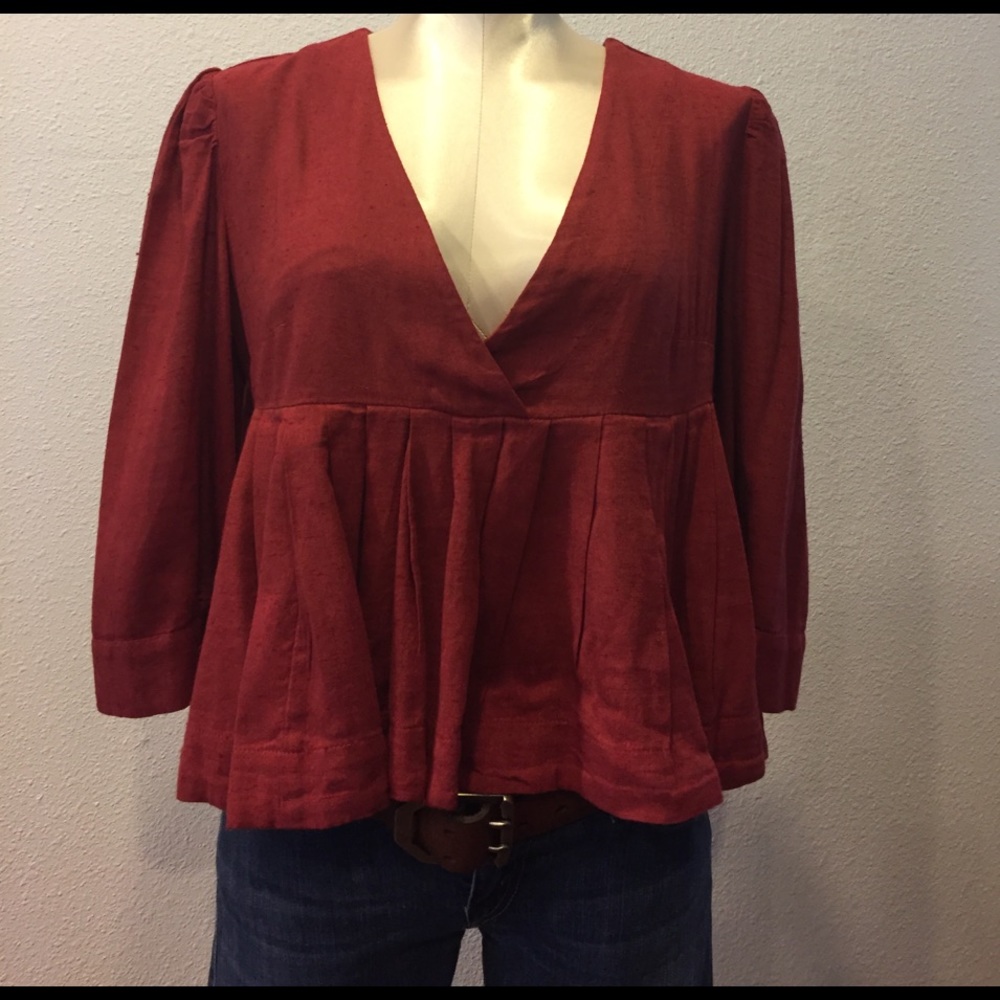 Free People rust small crop top. New