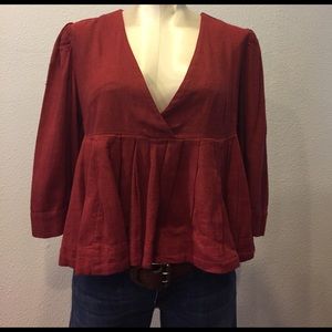 Free People rust small crop top. New