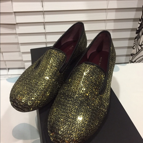 Marc by Marc Jacobs sequin leather loafers