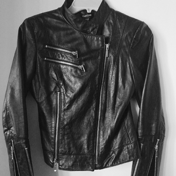 Bebe Leather Jacket - Picture 1 of 4