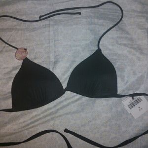 OP black triangle push up bikini