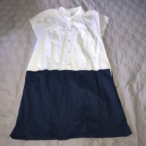 Madewell cap sleeve dress with pockets