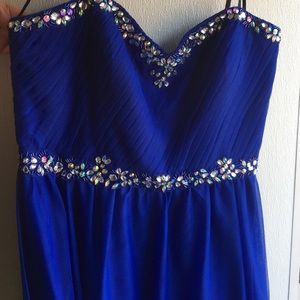 Blue homecoming/prom dress