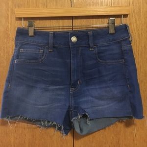American eagle high waisted denim shorts