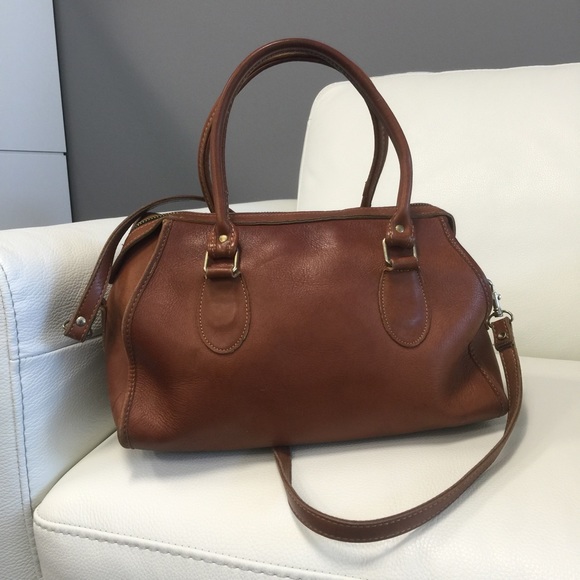 Leather Satchel Crossbody Bag