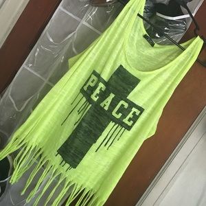 PEACE w/ fringe tank