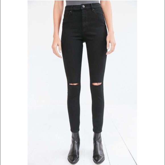 BDG black high waisted jeans