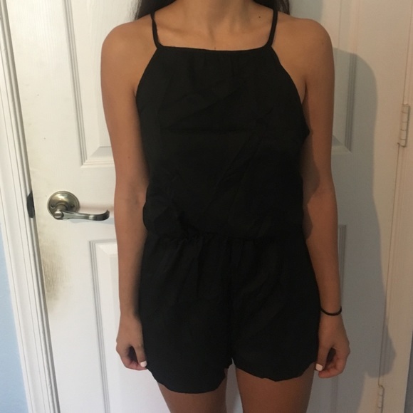 Black romper from boutique.