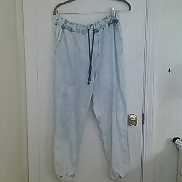 Acid wash joggers