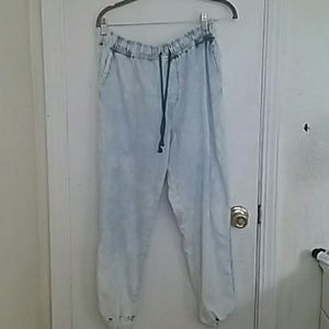 Acid wash joggers