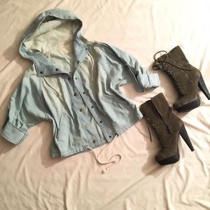 FOREVER 21 💋 HOODED UTILITY JACKET