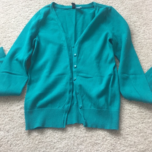 Turquoise cardigan
