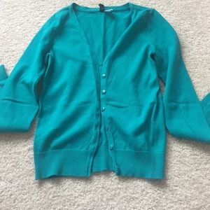 Turquoise cardigan
