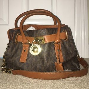 Michael Michael Kors Brown Hamilton Satchel