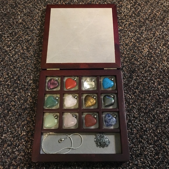 Heart Charms with Necklace and Bracelet