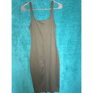 Olive Green Midi Dress