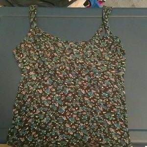 Cute floral tank shirt