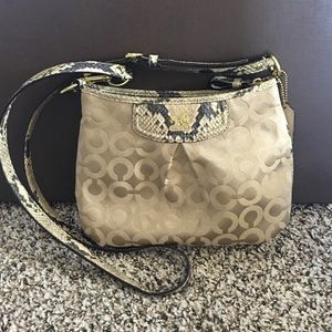 Coach crossbody snakeskin