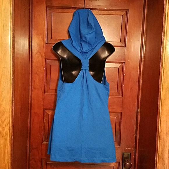 Miley Cyrus Max Azria Blue Hoodie L - Picture 2 of 4