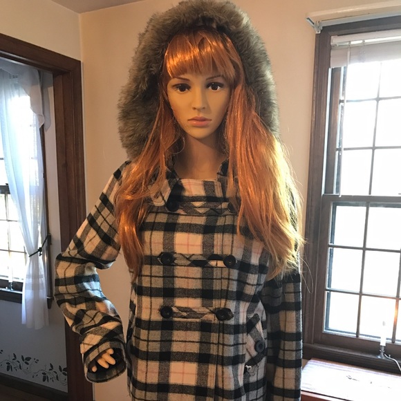 Pink Victoria Secret Plaid Coat