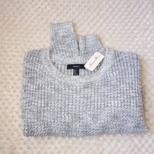 Grey & White Forever 21 Sweater