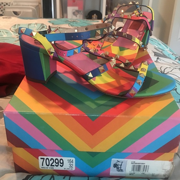 Valentino RockStar Sandals & Clutch