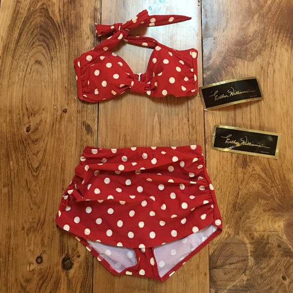 Retro Modcloth/ Esther Williams Two Piece Swimsuit