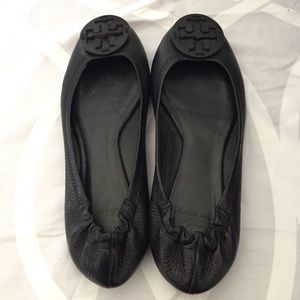 Black Tory Burch ballet slip on shoes size 9 1/2