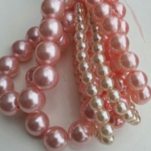 Women's Stretch Beaded Bracelets 6 Bracelets New