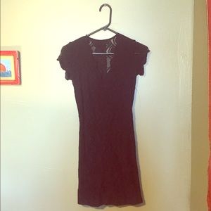 Nightcap black lace mini dress