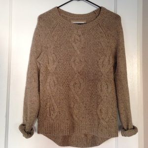 H&M cable knit speckle sweater