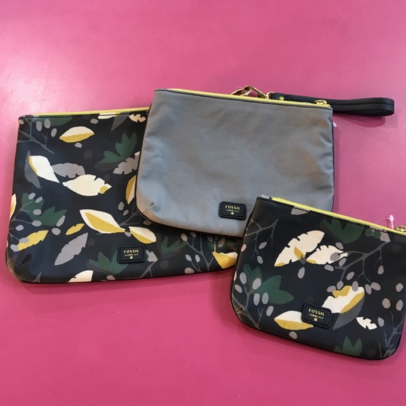 Fossil floral wristlet set