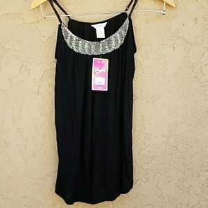 NWT Candies black spaghetti strap top