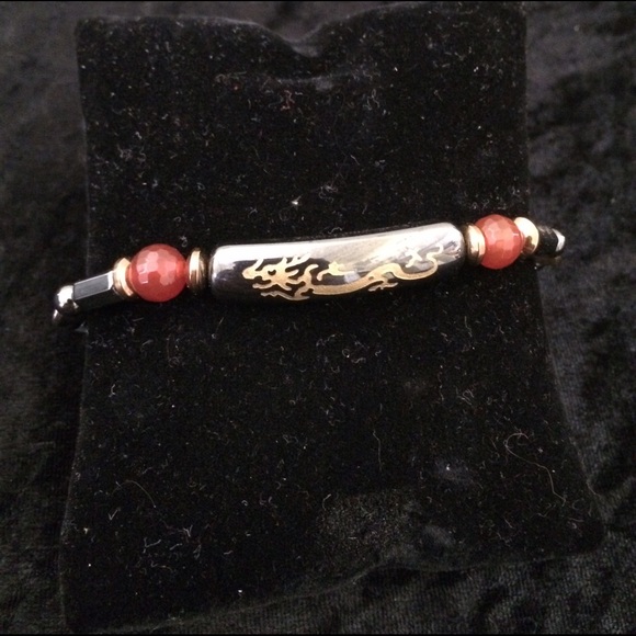 Handcrafted magnetic bracelet ( dragon)