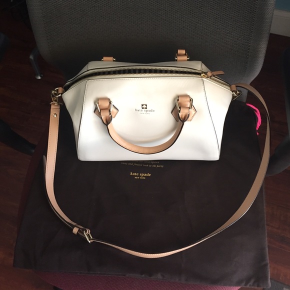 NWOT Kate Spade ♠️ cream and tan cross body